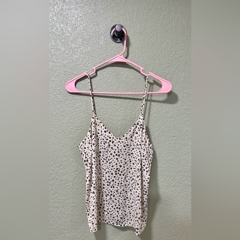 Nine West Cream and Black Spotted Camisole